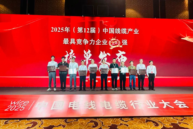 連續(xù)5年！民興電纜榮膺中國(guó)線(xiàn)纜行業(yè)20強(qiáng)、廣東線(xiàn)纜行業(yè)前3強(qiáng)